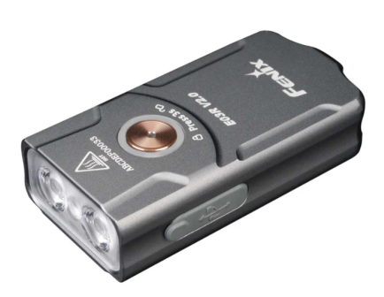 Fenix Grey 500 Lumen Rechargeable Keychain Light - FX-E03Rv2-GREY