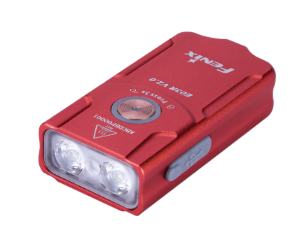 Fenix Rose Red 500 Lumen Rechargeable Keychain Light - FX-E03rv2-Red