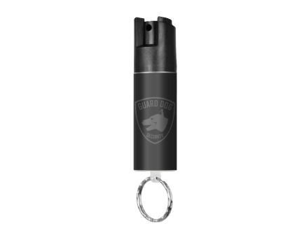 Guard Dog 1/2 oz Keychain Pepper Spray with Colored Stickers - Black