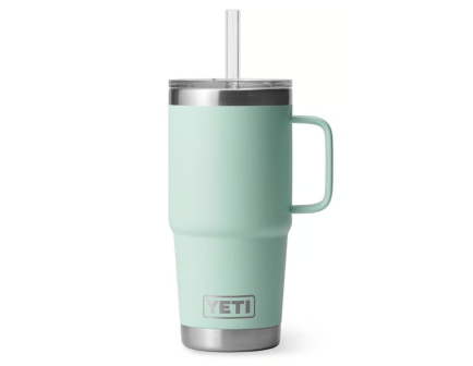 Yeti Rambler 25 oz Straw Mug, Seafoam