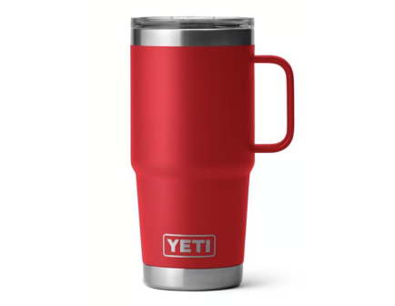 Yeti Rambler 20 oz Travel Mug, Rescue Red