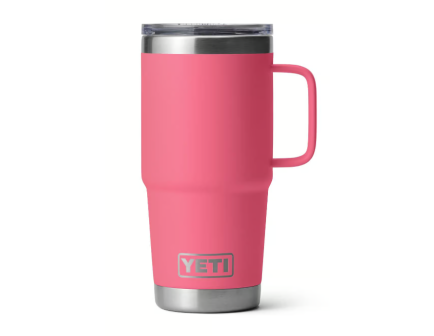 Yeti Rambler 20 oz Travel Mug, Tropical Pink