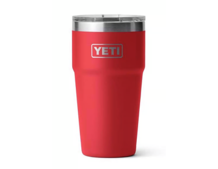 YETI Rambler 20 oz Stackable Tumbler with MagSlider Lid, Rescue Red