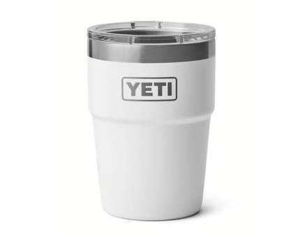 YETI Rambler 16 oz Stackable Tumbler with MagSlider Lid, White