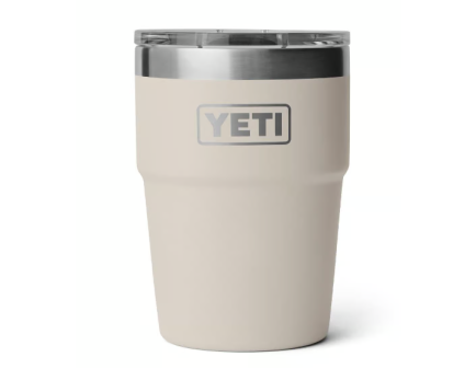 YETI Rambler 16 oz Stackable Tumbler with MagSlider Lid, Cape Taupe