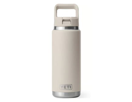 YETI Rambler 26 oz Bottle with Straw Cap, Cape Taupe