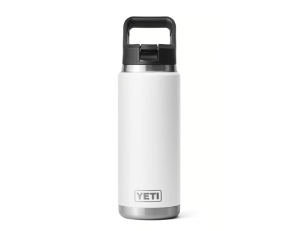 YETI Rambler 26 oz Bottle with Straw Cap, White