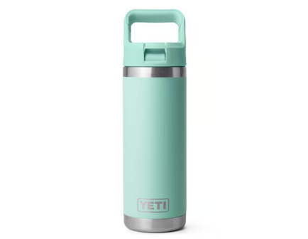 YETI Rambler 18 oz Bottle with Straw Cap, Seafoam
