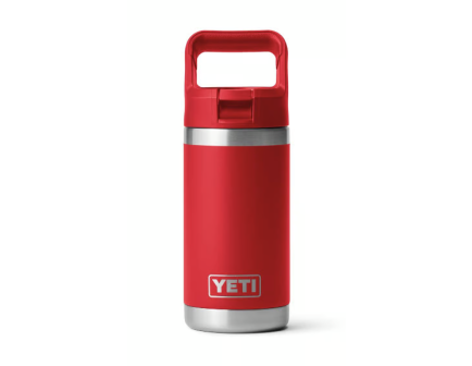 YETI Rambler Jr. 12 oz Kids Water Bottle, Rescue Red