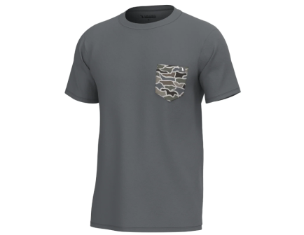 Local Boy S/S Heather Blend Crew, Graphite/Cool Oak Localflage