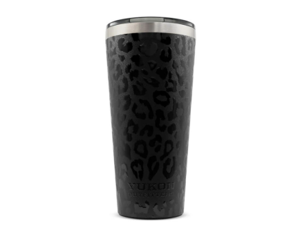 Yukon Outfitters 32 oz Double Pint, Black Leopard - YDP32UVBL