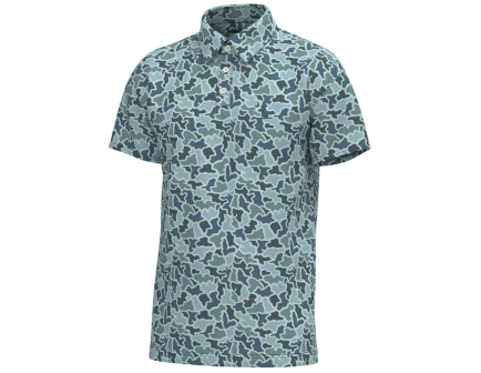 Local Boy Dirty Myrtle Polo, Blue Dog & Moon Camo