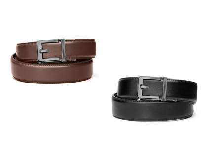 Kore Essentials Armortek Leather Gun Belt, X3 Gunmetal Buckle
