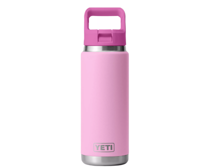Yeti Rambler 26oz Color-Matched Cap Bottle, Power Pink/Wildflower