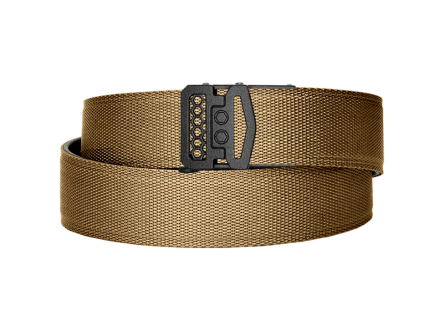 Kore Essentials Tactical Nylon Gun Belt, Coyote - X10 Black Buckle