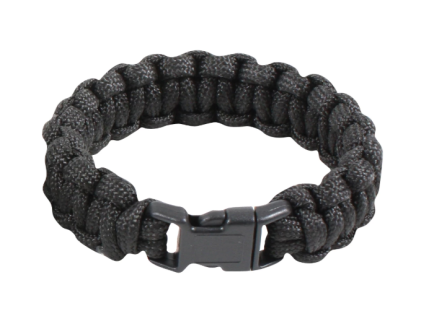 Rothco Paracord Bracelet - Black, 10 In