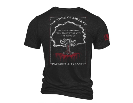 Nine Line T-Shirt Tree of Liberty, Charcoal - X-Large