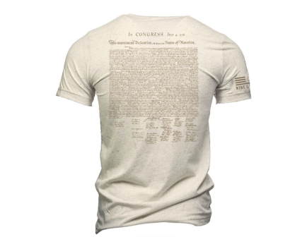 Nine Line T-Shirt 250th Declaration, Oatmeal - Small