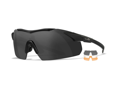 WILEY X Vapor Comm - Matte Black - Smoke Gray/Clear/Light Rust