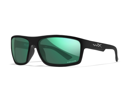 WILEY X Peak Captivate, Matte Black - Green Mirror