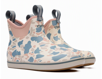 Xtratuf Women's Ankle Deck Boot, Ivory Duck Camo