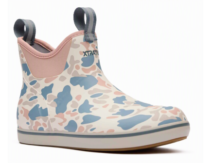 Xtratuf Women's Ankle Deck Boot, Ivory Duck Camo - 6