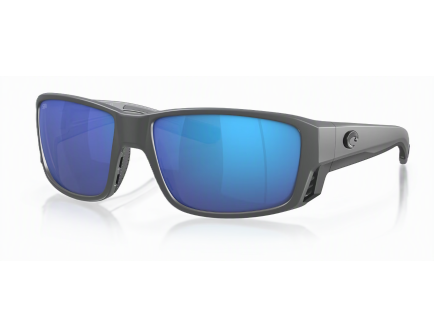 Costa Tuna Alley Pro - Matte Gray w/ Blue Mirror 580G