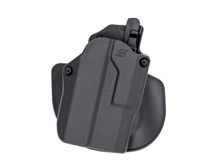 1791 Gunleather RVH4.3 Ruger GP100 OWB Holster Right Steerhide Leather, Stealth Black