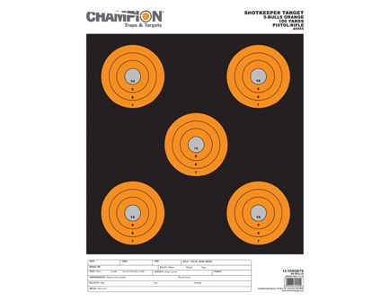 Champion SHOTKEEPER 5BULLS ORANGE LARGE 12PK 45555