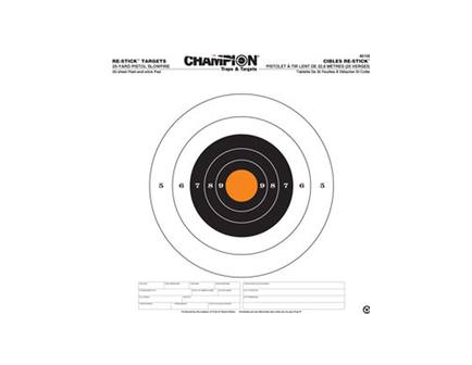 Champion Re-Stick 25yd Pistol Slowfire Target (14.5x14.5) 46100