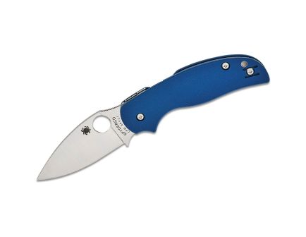 Spyderco Sage 5 Folding Drop Point Knife, Cobalt Blue - C123GPCBL