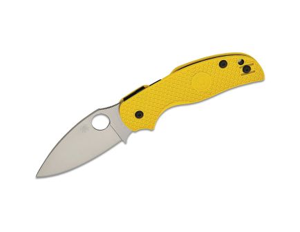 Spyderco Sage 5 Lightweight Salt Folding Drop Point Knife, Yellow - C123PYL