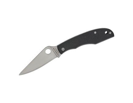 Spyderco Grasshopper Slipjoint Clip Point Knife, Black - C138GBKP