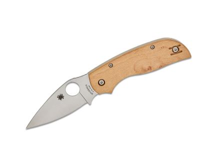 Spyderco Chaparral Slipit Slipjoint Drop Point Knife, Birdseye Maple - C152NLWDP