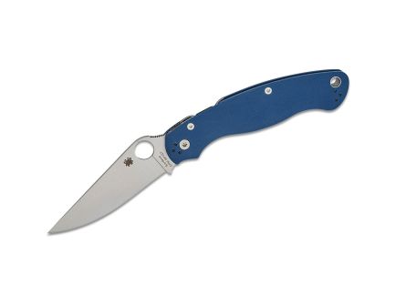 Spyderco Military 2 Folding Clip Point Knife, Cobalt Blue - C36GPCBL2