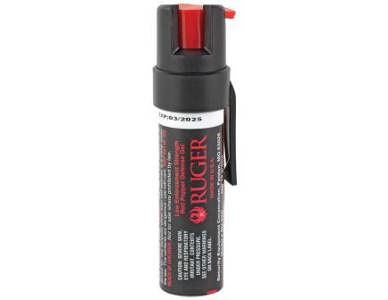 Sabre Ruger Compact Pepper Gel w/Clip, 0.75 oz Black