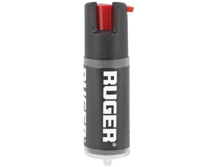 Sabre Ruger Pepper Spray w/Key Ring, 0.54 oz Aerosol Can Black