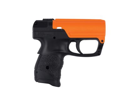 Sabre 0.39 oz Aim and Fire Pepper Gel w/Trigger and Grip Deployment System, Black/Orange