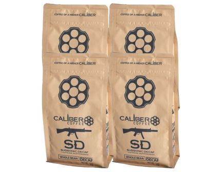 Caliber Coffee Subsonic Decaf, 12oz bag, Ground, 3lbs Bundle (4 bags)