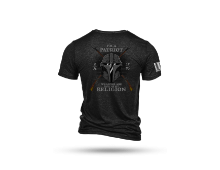 Nine Line 2A Religion - Charcoal Black - T-Shirt