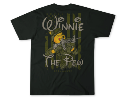 Born United Winnie the Pew T-Shirt, 2X-Large - BU-Pew-2X