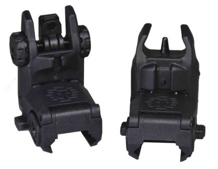 Tippmann Arms Front And Rear Flip Up Sights, Black