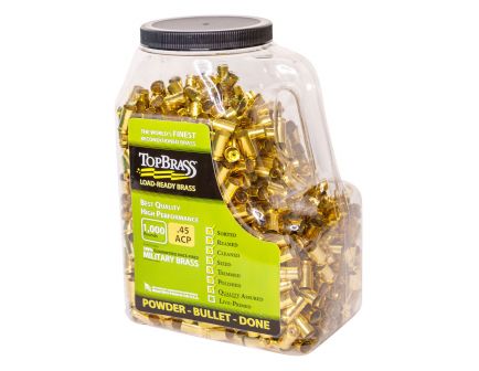 Top Brass 45 ACP Premium Reconditioned Brass, Pack of 1000