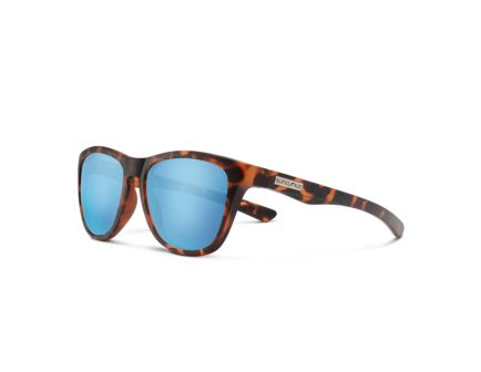 Suncloud Topsail Polarized Sunglasses - Matte Tortoise - Aqua Mirror