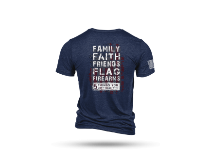 Nine Line 5 Things, Navy - 3X-Large