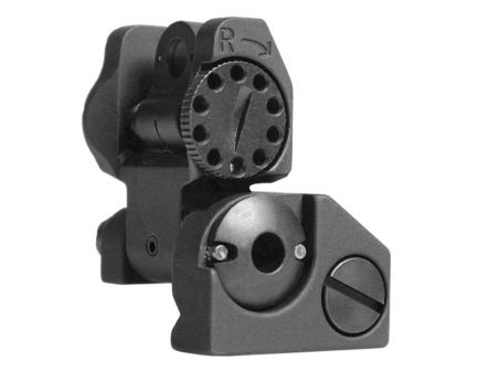 Troy Rear Folding Tritium BattleSight, Black