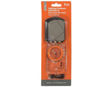 SOL 4.25" x 3.95" x 0.75" Sighting Compass w/Mirror