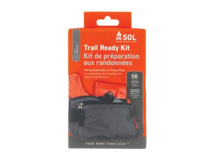 SOL Trail Ready Survival Kit, 4.50" Orange