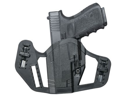 Uncle Mike's Apparition Smith & Wesson M&P Shield 9/40 OWB Holster Ambidextrous Synthetic, Black