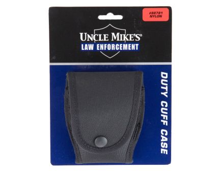 Uncle Mike's Nylon Handcuff Case w/ Flap | Black